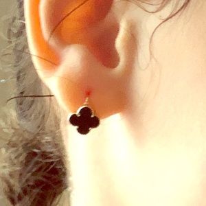 Gold van cleef style huggies for toddler girl